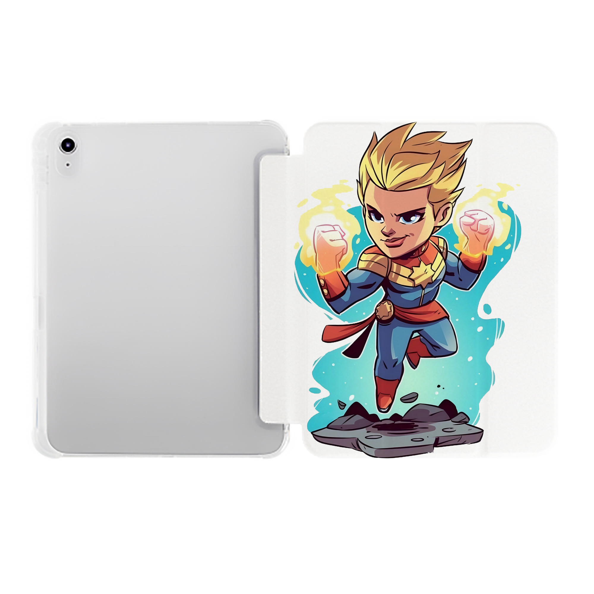 （画像用） アベンジャーズ The Avengers IPad ケース ペン収納付き 三つ折りスタンド PUレザー×シリコン 対応機種9.5/10.5/10.9インチ